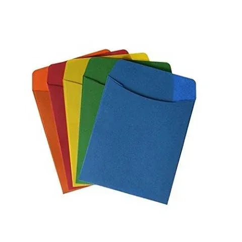 Bright Colors Library pockets, 30 each of 10 colors (300 Pack)
