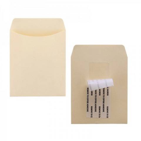 Hygloss Self-Adhesive Library Pocket - Manila, Pack of 40