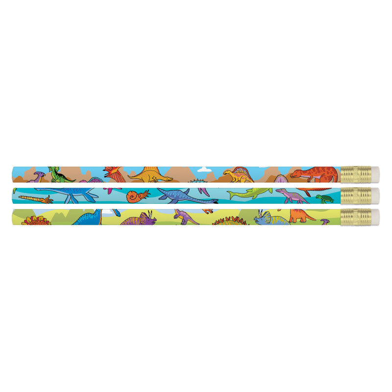 Dynamic Dinosaurs Pencils, Pack of 12