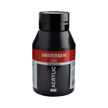 Standard Acrylic Paint Tube, 1000 mL, Lamp Black 702