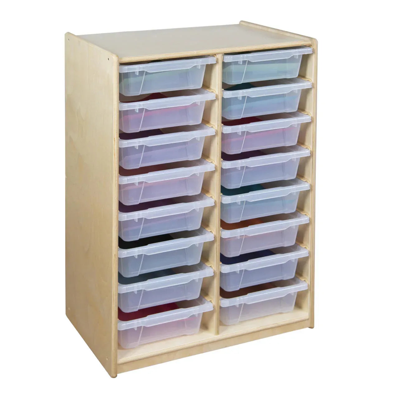 (16) 3" Letter Tray Glide Storage with Translucent Trays