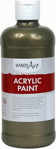 Handy Art Acrylic Metallic Paint 16OZ. Metallic Brass