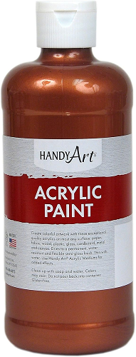 Handy Art Acrylic Metallic Paint 16OZ. Metallic Copper