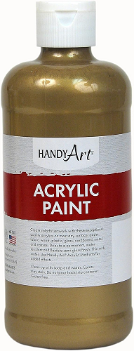 Handy Art Acrylic Metallic Paint 16OZ. Metallic Gold