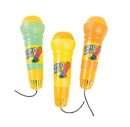 Plastic Echo Microphones 9" - 12/pkg.