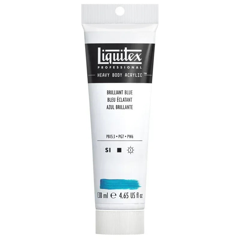 Professional Heavy Body Acrylic Paint, 138 mL Tube, Brilliant Blue
