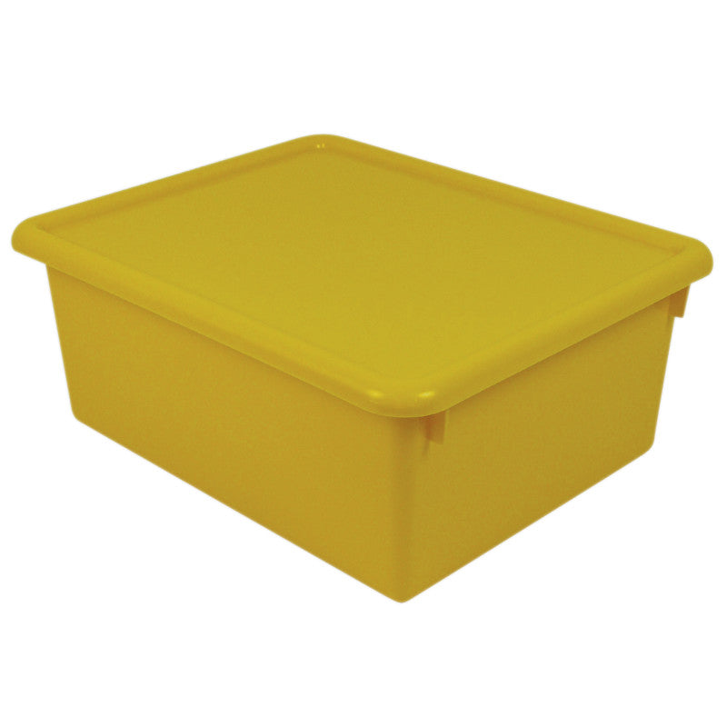 Stowaway&reg; 5" Letter Box with Lid, Yellow