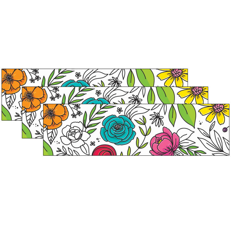 Bright Blooms Doodly Blooms EZ Border&trade;, 48 Feet Per Pack, 3 Packs