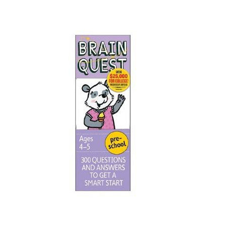 Brain Quest Pre-Kindregarten edition: 1,500 Questions and Answers to Challenge the Mind