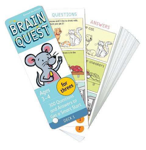 Brain Quest for Threes, revised 4th edition: 300 Questions and Answers to Get a Smart Start