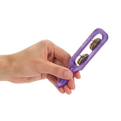 Plastic Handled Cymbals, Assorted Colors. 5" - 12/pkg.