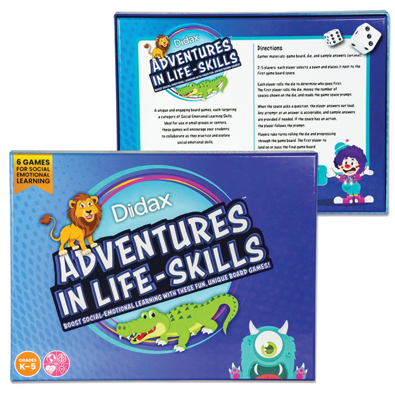 Adventures in Life Skills SEL Board Games, Set of 6