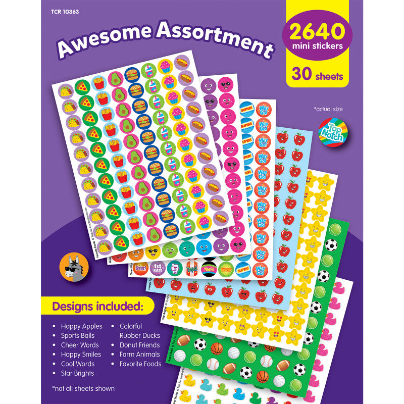 Awesome Assortment Mini Stickers Variety Pack