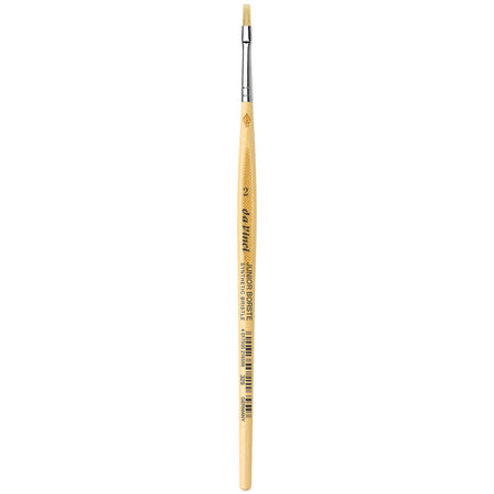 JUNIOR BORSTE Synthetic Student Brush, Synthetic, Tempera, Flat, Series 329, Size 2