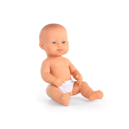 Baby Doll Caucasian Boy with Down Syndrome, 12-5/8"
