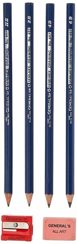 Graphite Drawing Pencils 3B, 12 pack