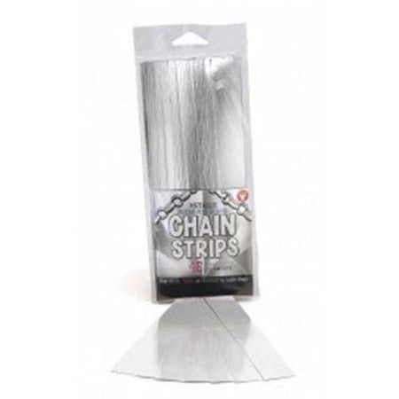 Hygloss Gummed Paper Shape Stick-A-Licks Silver Chain Strips, 1⁄2" x 5", 100 Per Pack (176)