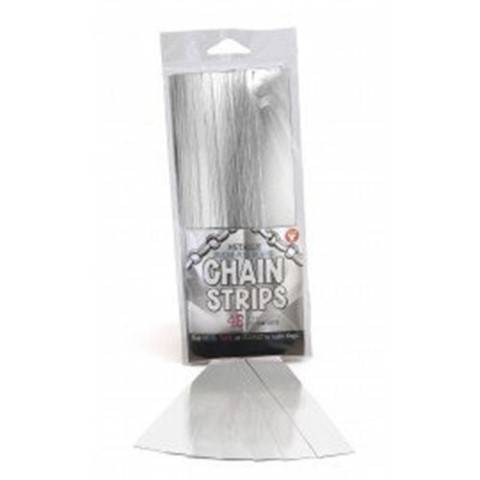 Hygloss Gummed Paper Shape Stick-A-Licks Silver Chain Strips, 1⁄2" x 5", 100 Per Pack (176)