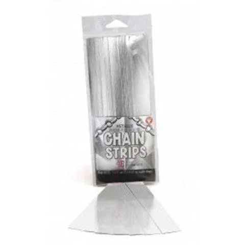 Hygloss Gummed Paper Shape Stick-A-Licks 1/2" by 5" Silver Chain Strips, 1000 Economy Pack (1760)