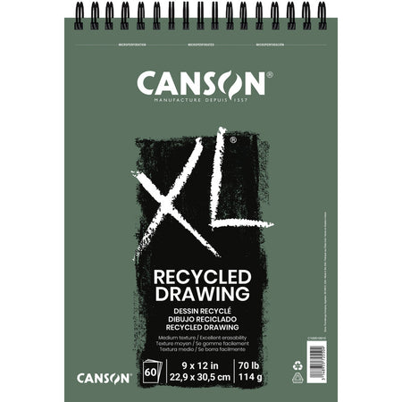 XL Series Drawing Pad, Recycled, Top Wire Binding, 60 Sheet, 9x12 inch, 1 Count