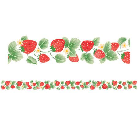 Strawberry Patch Die-Cut Border Trim, 35 Feet