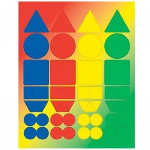 Hygloss Basic Shapes Stickers 3 Sheets (1820)
