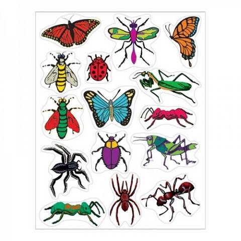 Hygloss Insects Stickers 3 Sheets (1823)