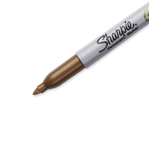 Sharpie Metallic Permanent Markers, Fine Point, Gold