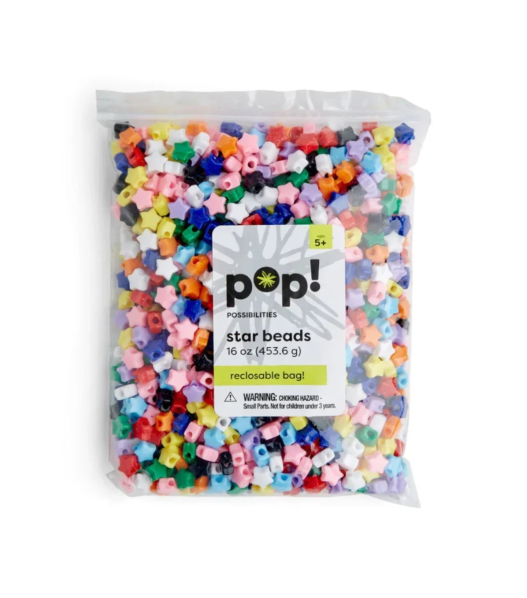 Pony Beads Star Acrylic Beads, 11mm 1 lb Big Value