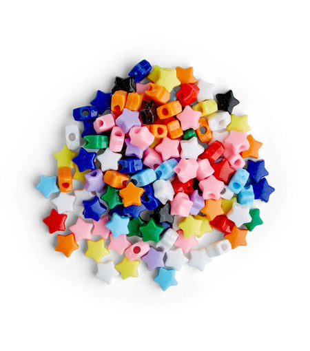 Pony Beads Star Acrylic Beads, 11mm 1 lb Big Value