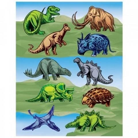 Hygloss Dinosaur Stickers 3 Sheets (1826)