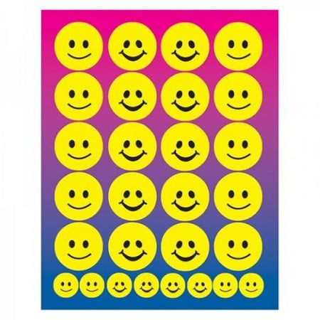 Hygloss Smiley Faces Stickers, 1" Yellow 25 Sheets (1830-1)