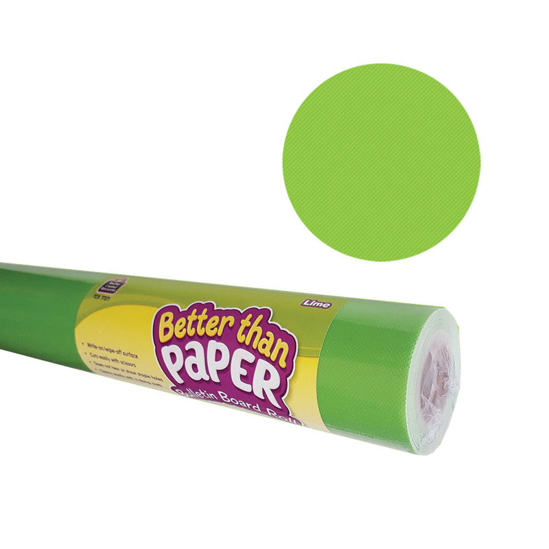 Better Than Paper&reg; Bulletin Board Roll, 4' x 12', Lime, 4 Rolls
