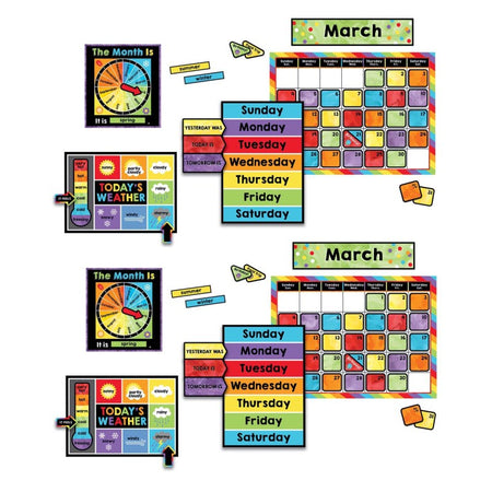 Celebrate Learning Calendar Bulletin Board Set, 2 Sets