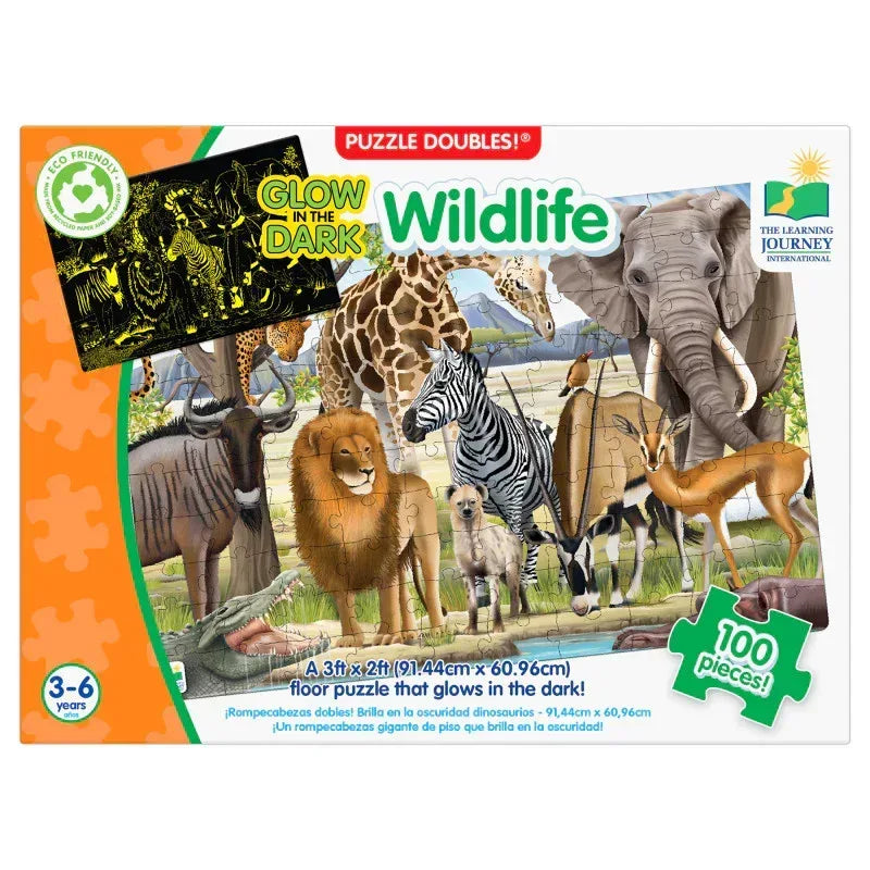 Puzzle Doubles - Glow In The Dark - Wildlife