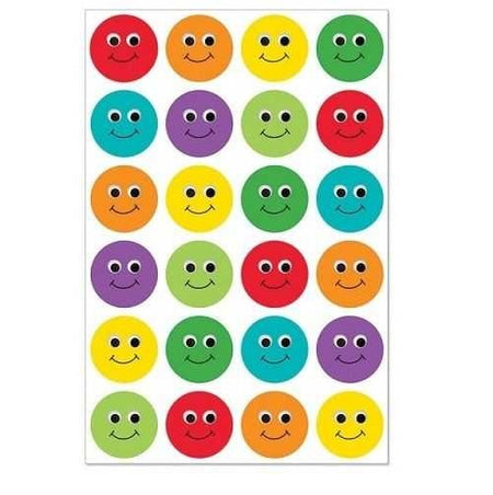Hygloss Smiley Faces - 20 Sheets Stickers