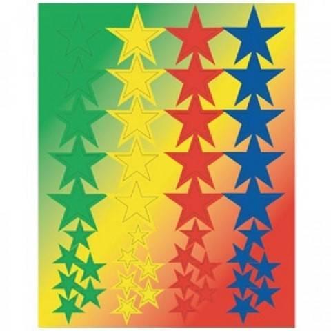 Hygloss Star Shapes Stickers 25 Sheets (1880-1)