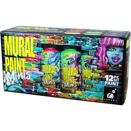 Mural Paint, 2 oz., 12 Piece Set