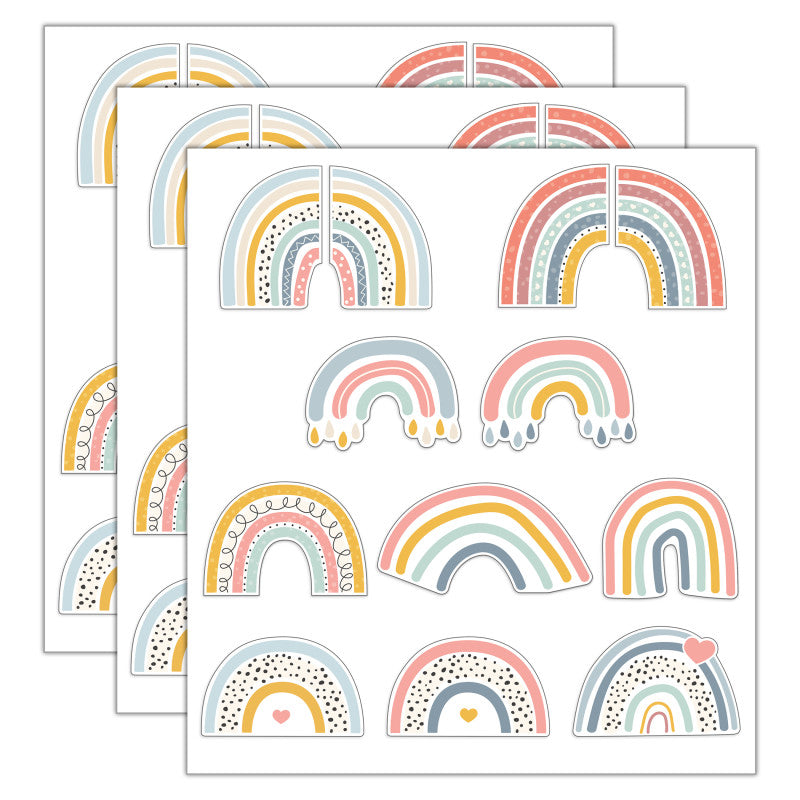 We Belong Rainbow Fun Cut-Outs, 36 Per Pack, 3 Packs