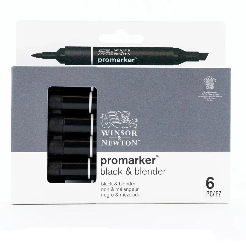 WN ProMarker 5 Blacks + Blender
