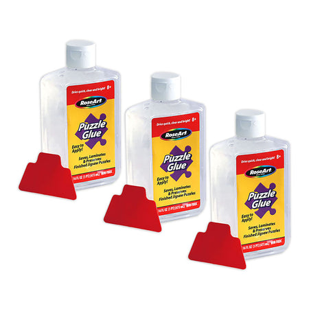 Puzzle Glue with Applicator, 16oz., Pack of 3
