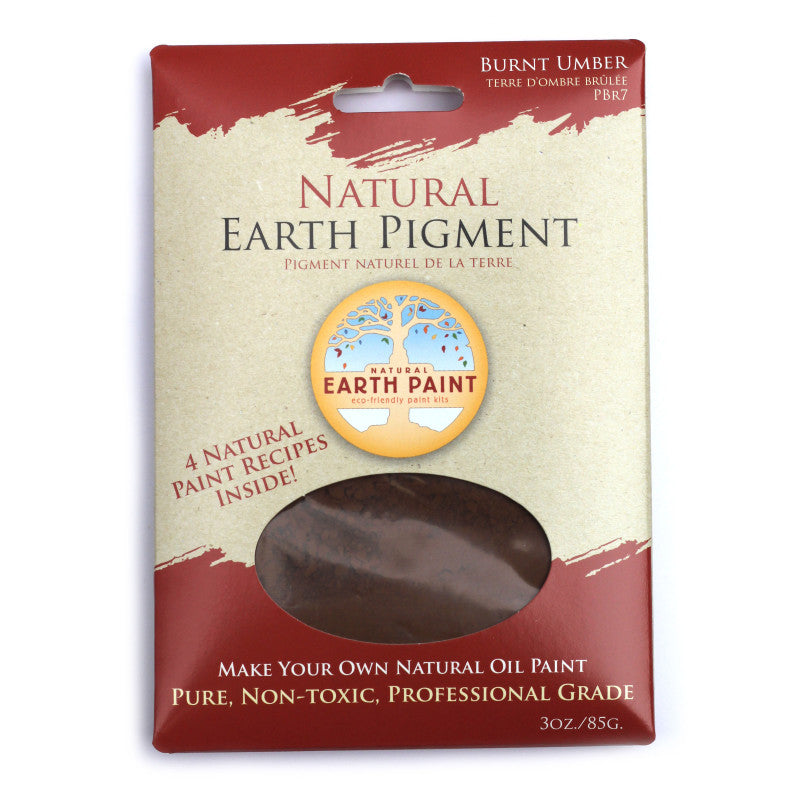 Earth & Mineral Pigment, Burnt Umber, 3 oz