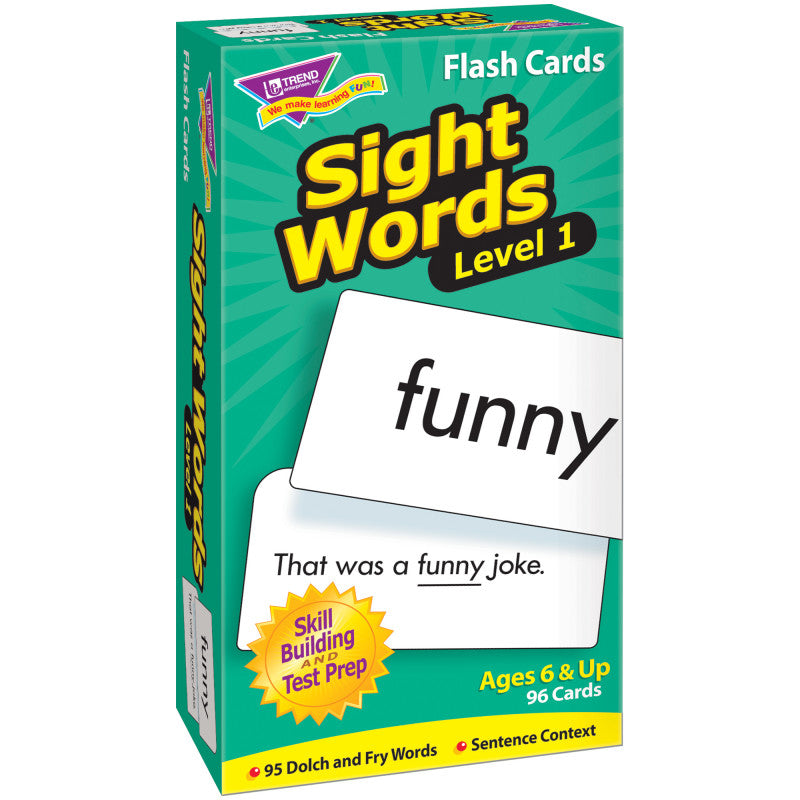 Sight Words &ndash; Level 1 Skill Drill Flash Cards