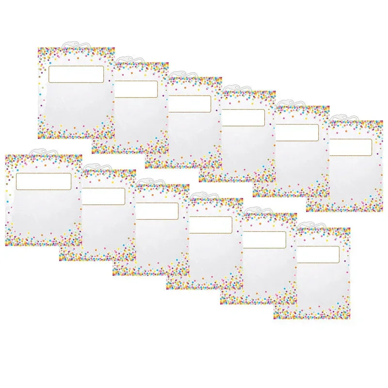 Hanging Confetti Pattern Storage/Book Bag, 11" x 16", Pack of 12