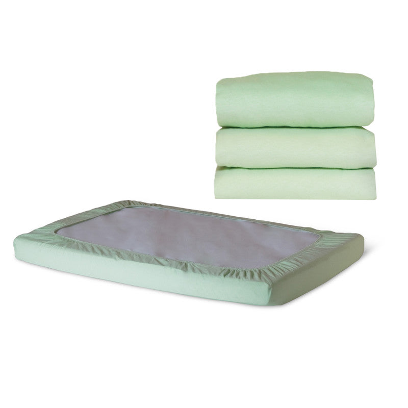 SafeFit&trade; Elastic Fitted Sheet, Compact-Size, Mint
