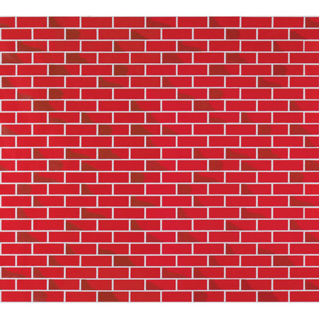 Corrugated Paper, Tu-Tone&trade; Brick, 48" x 12-1/2', 1 Roll