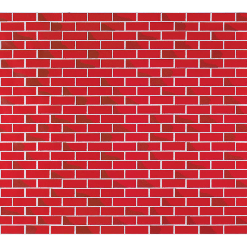 Corrugated Paper, Tu-Tone&trade; Brick, 48" x 12-1/2', 1 Roll