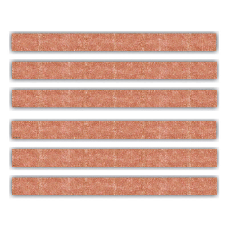 Moving Mountains Terra Cotta Straight Border Trim, 35 Feet Per Pack, 6 Packs