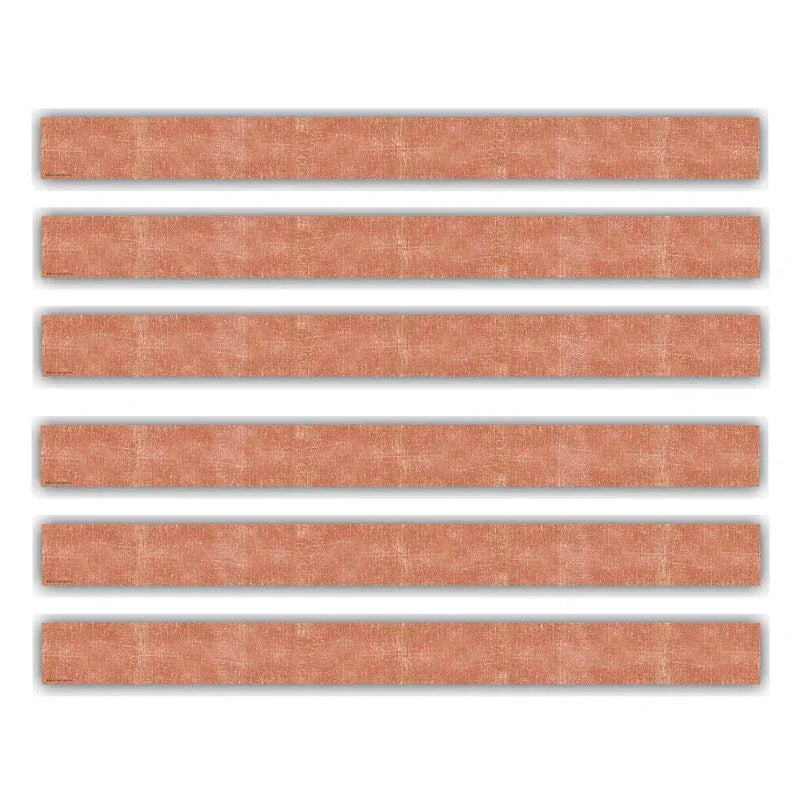 Moving Mountains Terra Cotta Straight Border Trim, 35 Feet Per Pack, 6 Packs