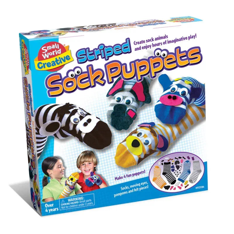 Striped Sock Puppets